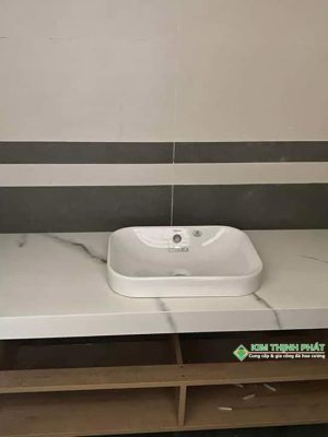 Đá Trắng ROME Lamar cắt lavabo