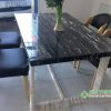 Đá Marble Đen Hoa Băng (Royal Black) cắt mặt đá