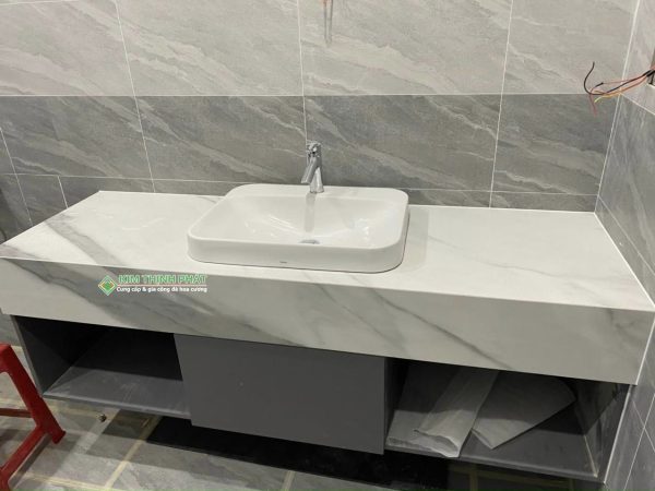 Đá CALACATTA Lamar cắt lavabo