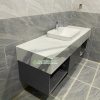 Đá CALACATTA Lamar cắt lavabo