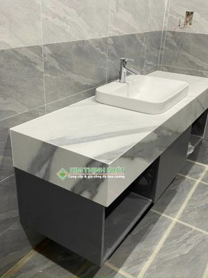 Đá CALACATTA Lamar cắt lavabo