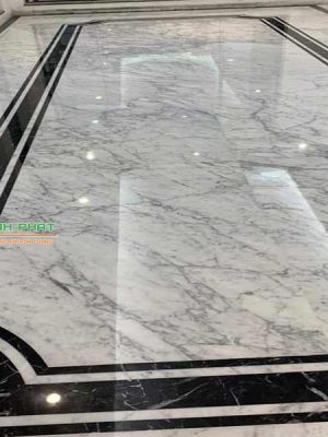 Đá Trắng Ý (Trắng Carrara) lát sàn nền cao cấp