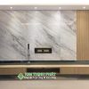 Đá Marble Trắng Volakas ốp vách tivi