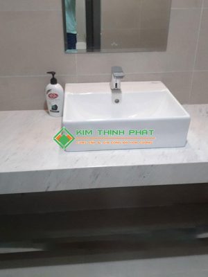 Bàn Lavabo Đá Trắng Polaris