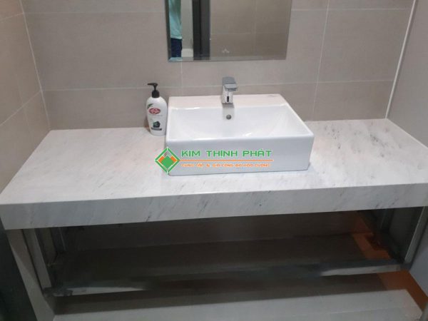 Bàn Lavabo Đá Trắng Polaris