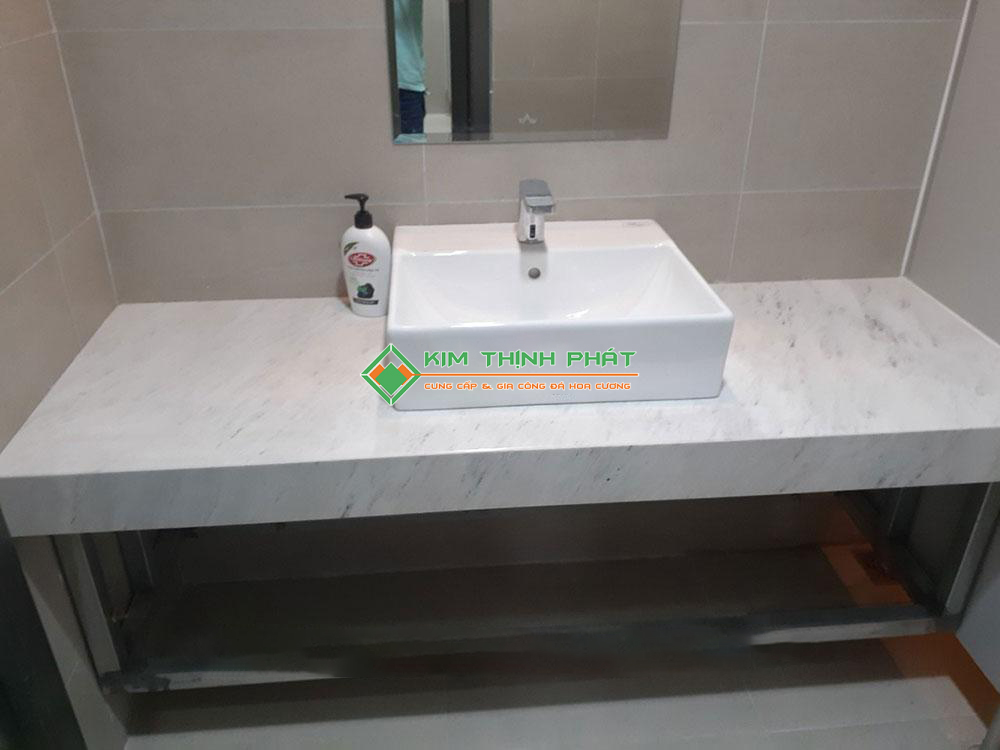 Bàn Lavabo Đá Trắng Polaris