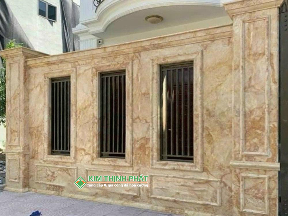 Đá Marble Sky Gold ốp mặt tiền