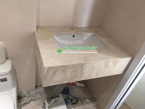 Đá Kem Hoàng Gia (Daina Beige) cắt lavabo