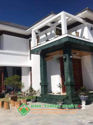 Đá Marble Xanh Napoli ốp tường, cột