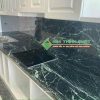 Đá Marble Xanh Mạng Nhện (Xanh Tia Chớp) ốp bàn bếp