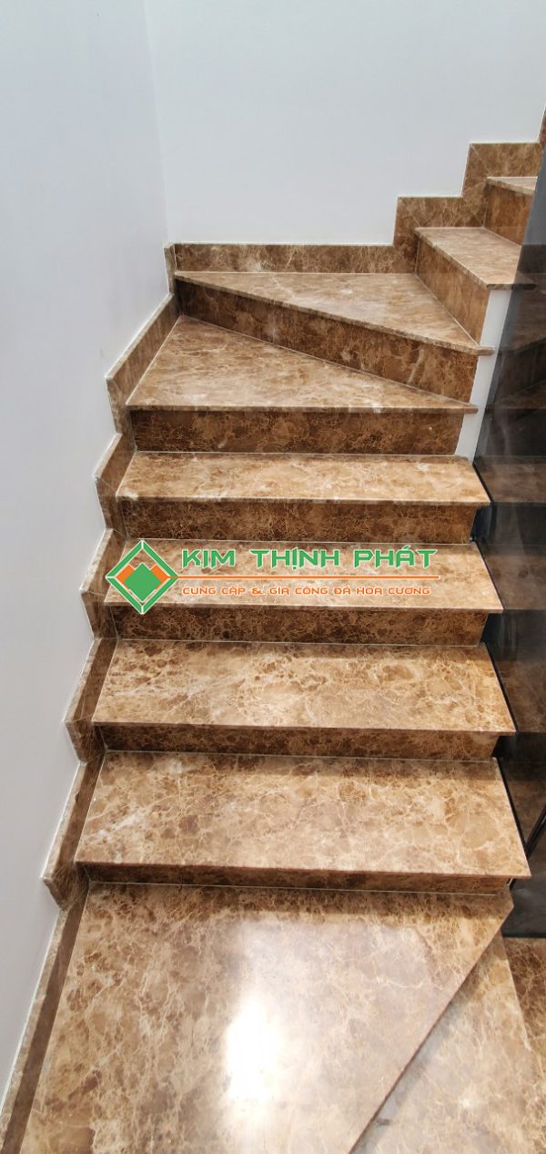 Đá Marble Nâu Tây Ban Nha ốp bậc cầu thang bộ