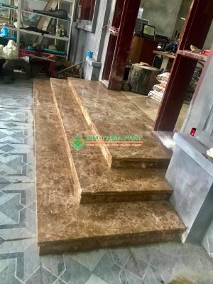 Đá Marble Nâu Tây Ban Nha ốp bậc tam cấp