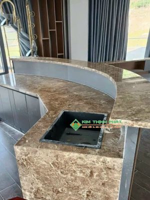 Đá Marble Nâu Tây Ban Nha ốp quầy bar