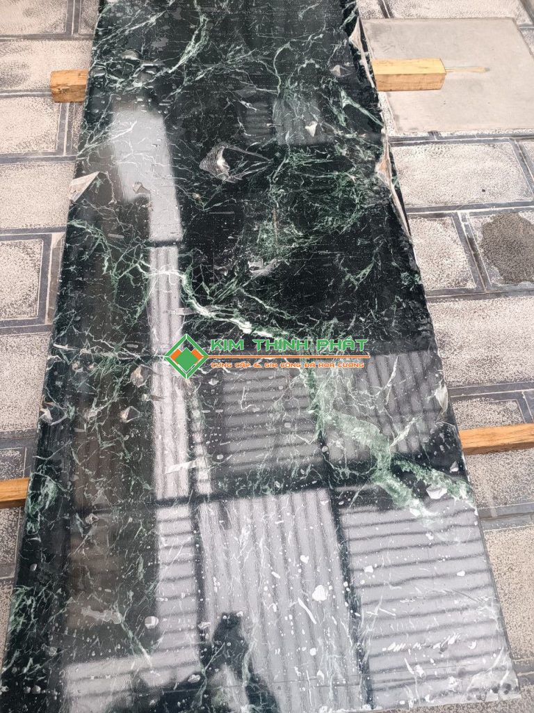 Đá Marble Xanh Mạng Nhện (Xanh Tia Chớp)