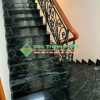 Đá Marble Xanh Mạng Nhện (Xanh Tia Chớp) ốp bậc cầu thang