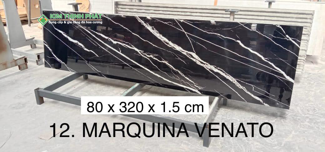 Đá Marquina Veneto (Đen Tia Chớp Lamar)