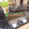 Ốp bàn bếp Đá Vàng Đen Titanium (Titanium Gold Black)