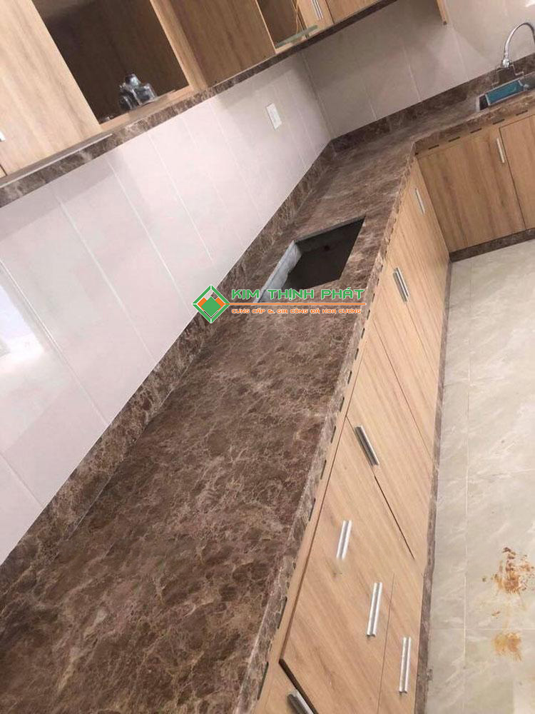 Đá Marble Nâu Tây Ban Nha ốp bàn bếp