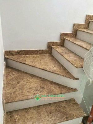 Đá Marble Nâu Tây Ban Nha ốp bậc cầu thang bộ