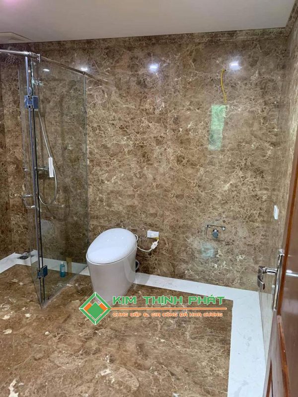 Đá Marble Nâu Tây Ban Nha ốp tường nhà tắm