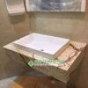 Đá Marble Vàng Kem Chỉ Sofita cắt lavabo