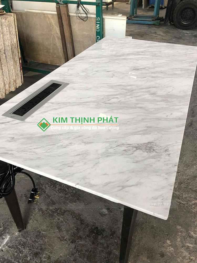 Đá Marble Trắng Volakas cắt mặt bàn