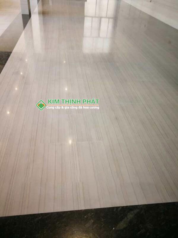 Đá Marble Xám Vân Gỗ lát sàn nền