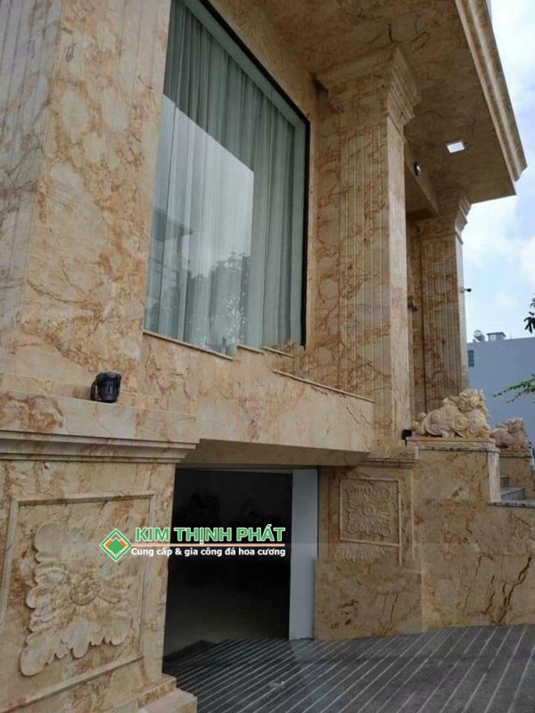 Đá Marble Sky Gold ốp mặt tiền