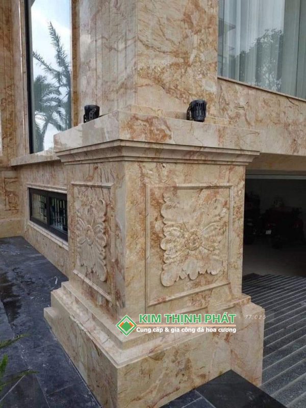 Đá Marble Sky Gold ốp mặt tiền