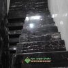 Đá Marble Đen Hoa Băng (Royal Black) ốp bậc cầu thang