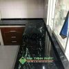 Đá Marble Xanh Mạng Nhện (Xanh Tia Chớp) ốp bàn bếp