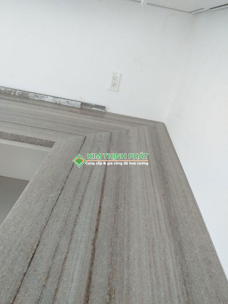 Đá Marble Xám Vân Gỗ ốp bếp