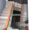 Đá Marble Xám Vân Gỗ ốp cầu thang