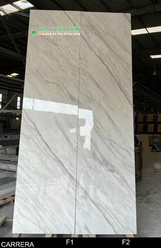 Đá CARRARA Lamar (Trắng Vân Mây Lamar)