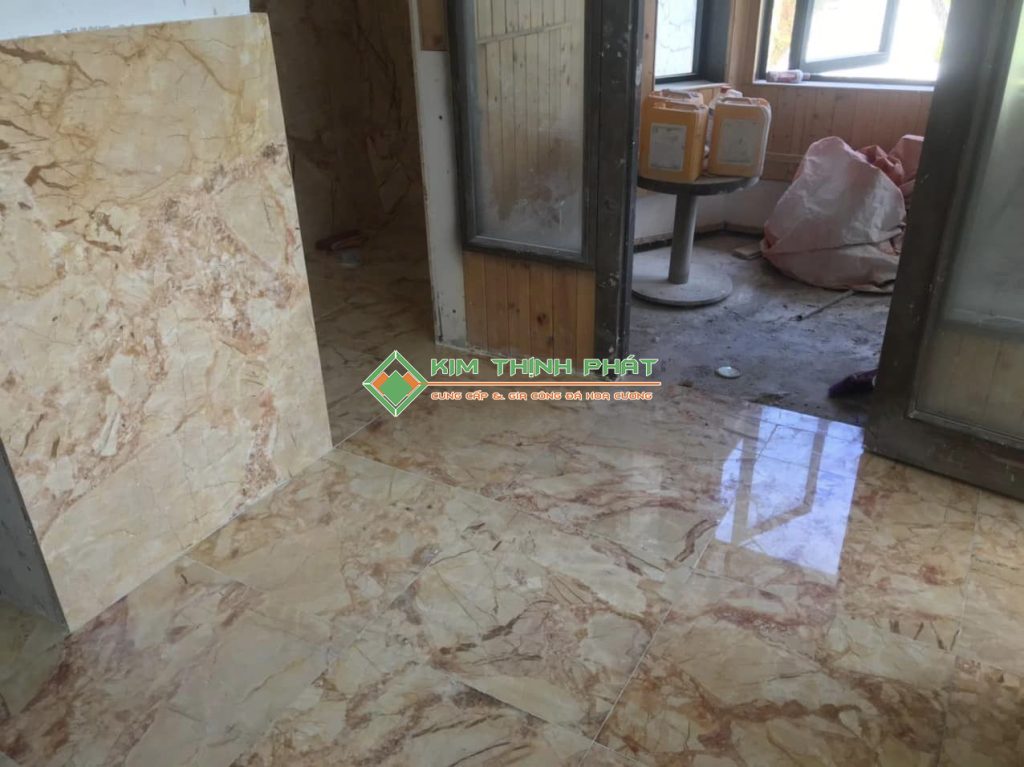 Đá Marble Sky Gold lát nền