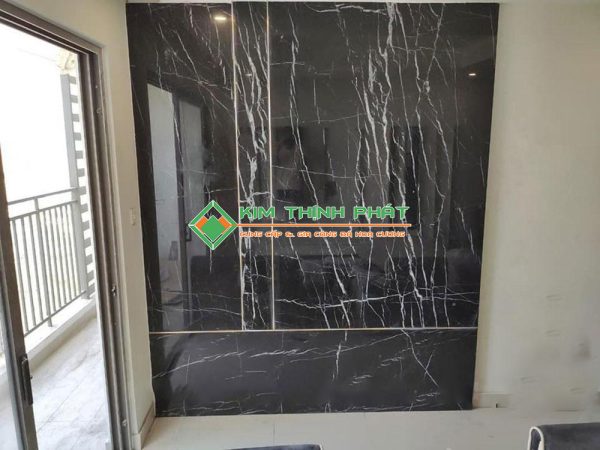 Đá Marble đen tia chớp ốp tường