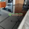 Đá Marble đen tia chớp ốp đảo bếp