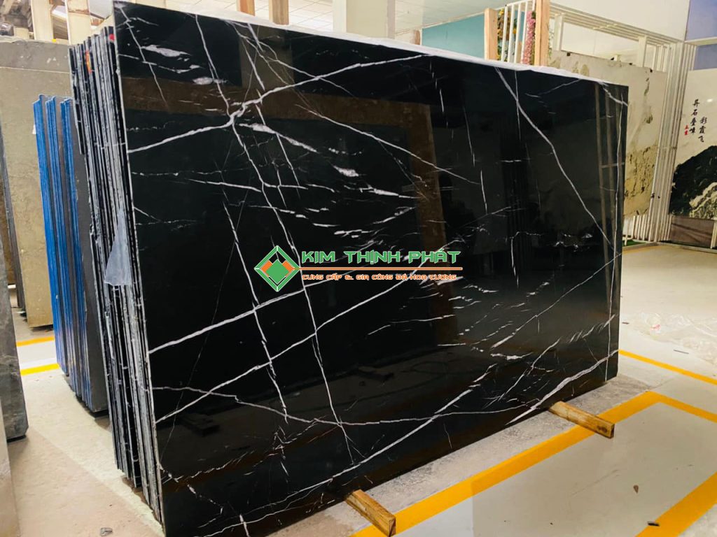 Tấm Đá Marble Đen Tia Chớp