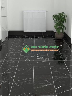 Đá Marble đen tia chớp ốp nền, lát sàn