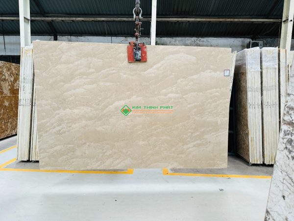 Đá Marble Kem Oman Bông Lớn (Hoa To)