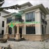 Đá Marble Kem Oman Bông Lớn (Hoa To) ốp mặt tiền nhà