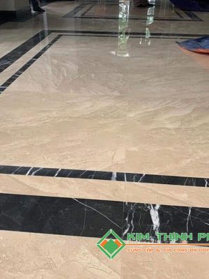 Đá Marble Kem Oman Bông Lớn (Hoa To) lát sàn nền cao cấp