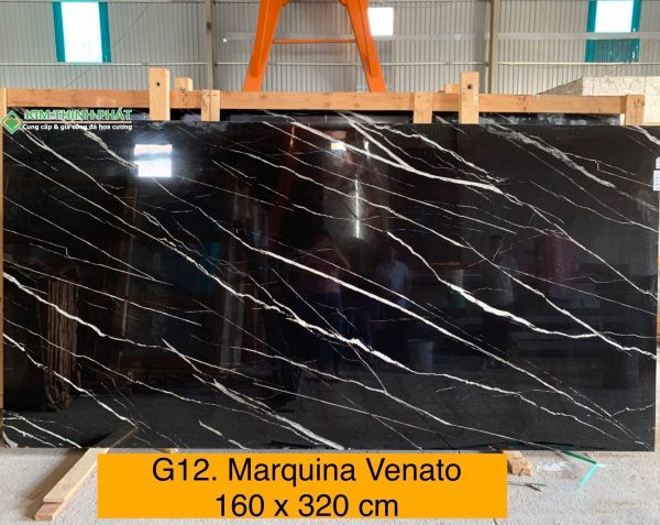 Đá Marquina Veneto (Đen Tia Chớp Lamar)