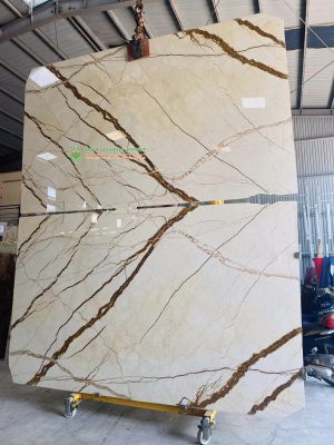 Đá Marble Vàng Kem Chỉ Sofita