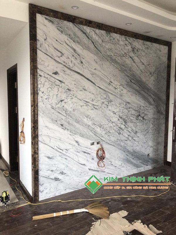 Đá Trắng Ý (Trắng Carrara) ốp tường