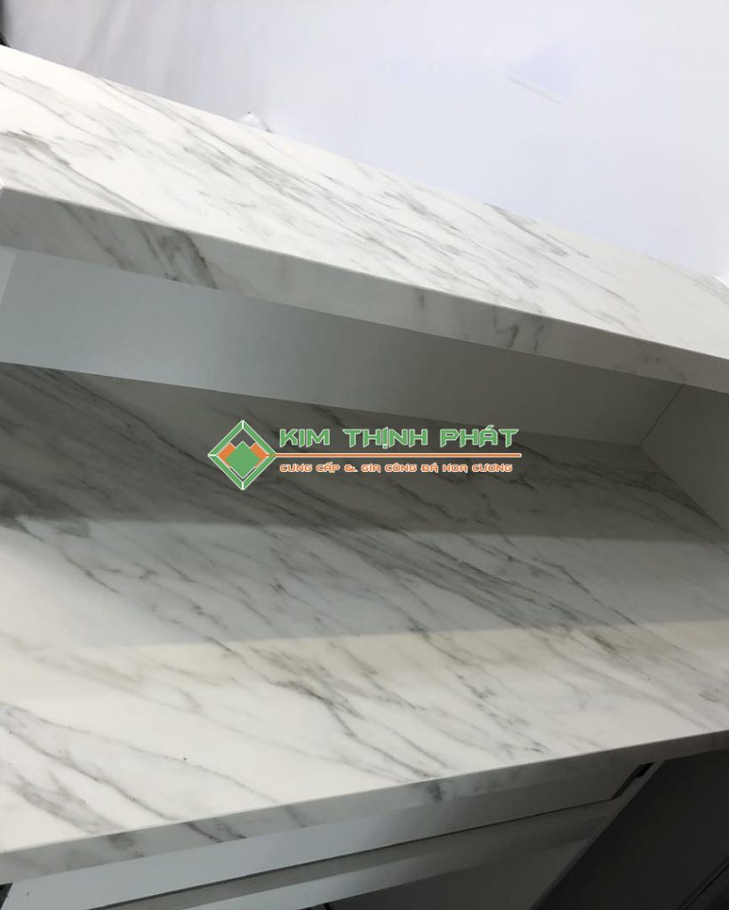 Đá Trắng Ý (Trắng Carrara) ốp bếp