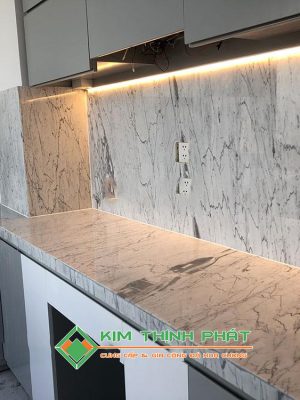 Đá Trắng Ý (Trắng Carrara) ốp bếp