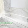 Đá Marble Trắng Volakas ốp tường nhà tắm