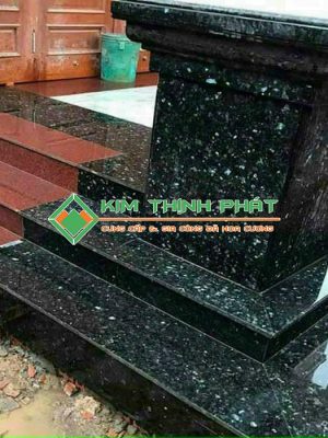 Đá Xà Cừ Xanh Đen (Xanh Mắt Mèo) ốp bậc cấp