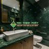 Đá Marble Xanh Napoli cắt bàn đá lavabo